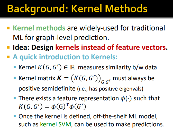 [CS224W] chapter2. Traditional Methods for Machine Learning in Graphs