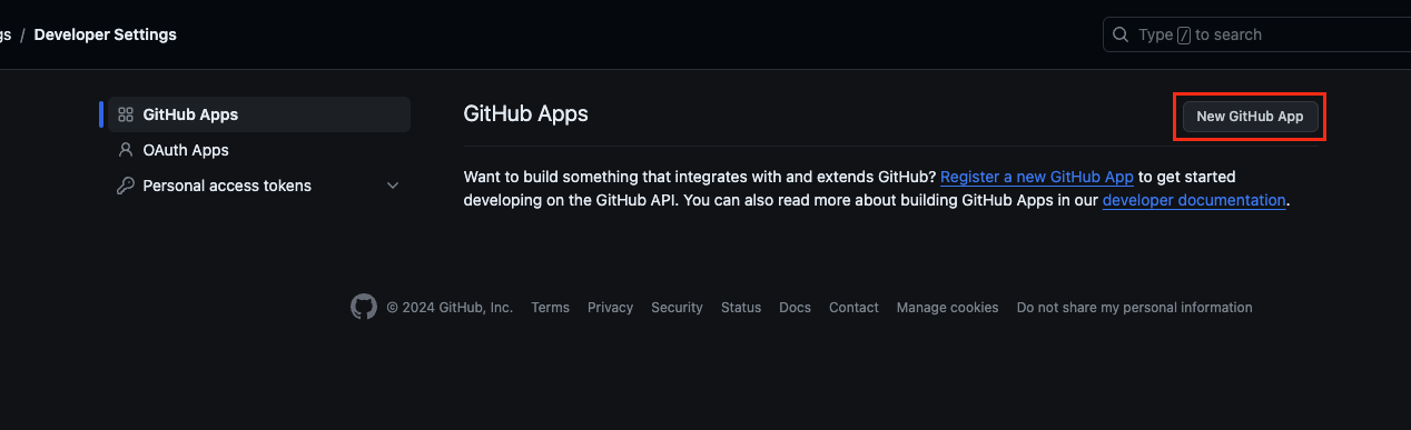 Github 연동 - Github App