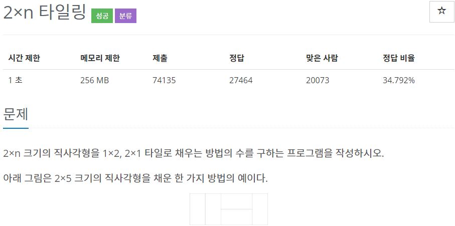 [백준 11726] 2*n 타일링_Python