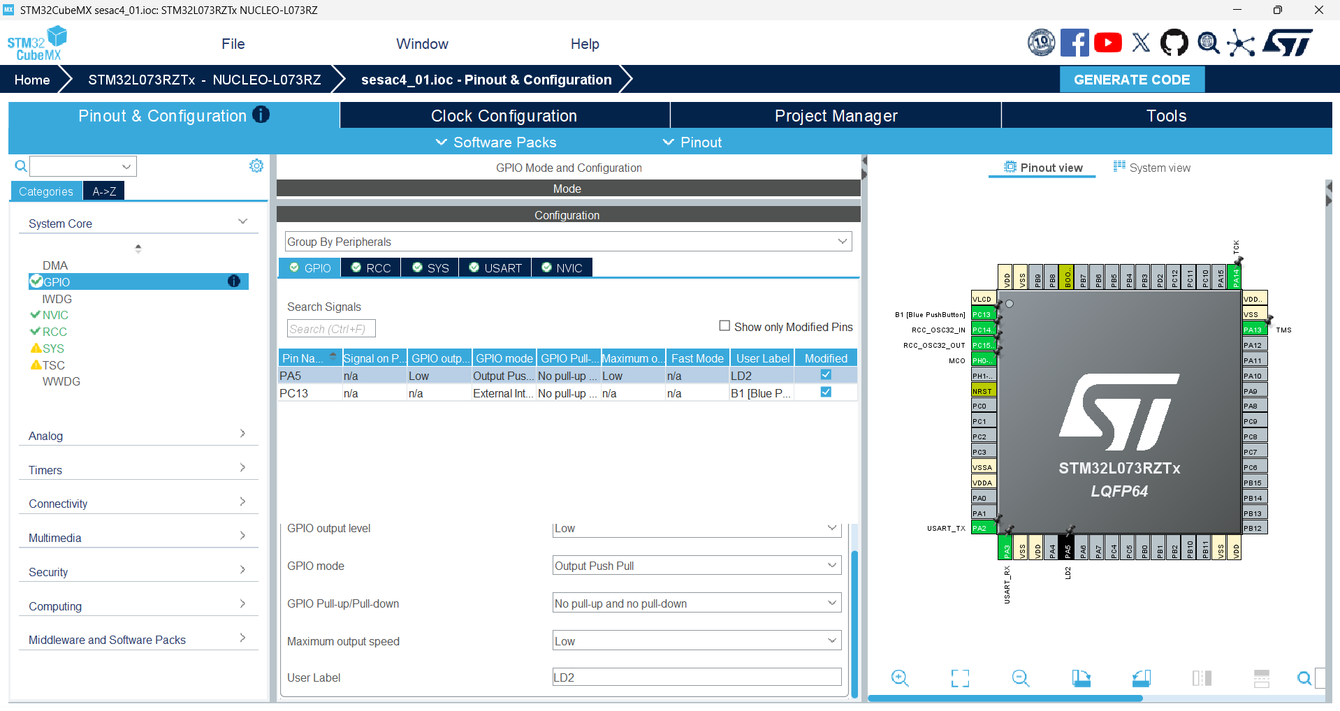 STM32CubeMX