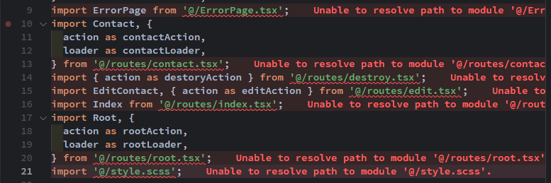 eslint-import/no-unresolved