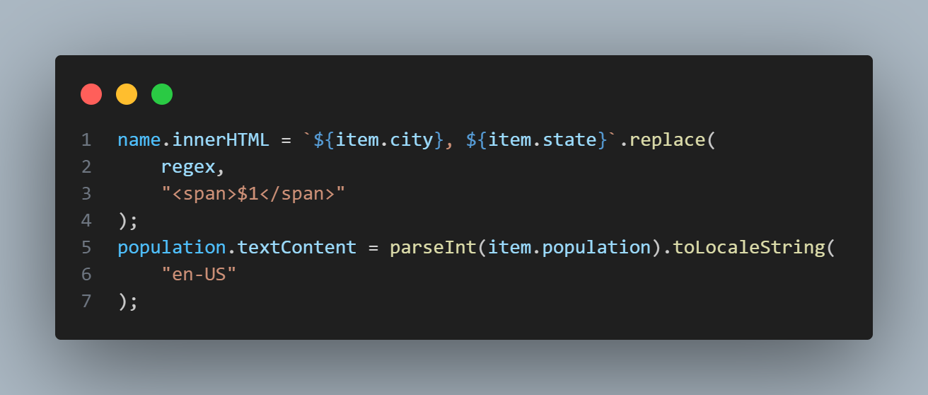 formatting