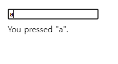 a키를 누른 이미지