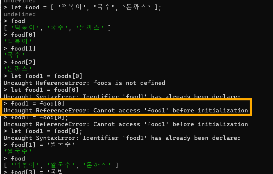 Cannot access ~ before initialization - 시간적 사각지대