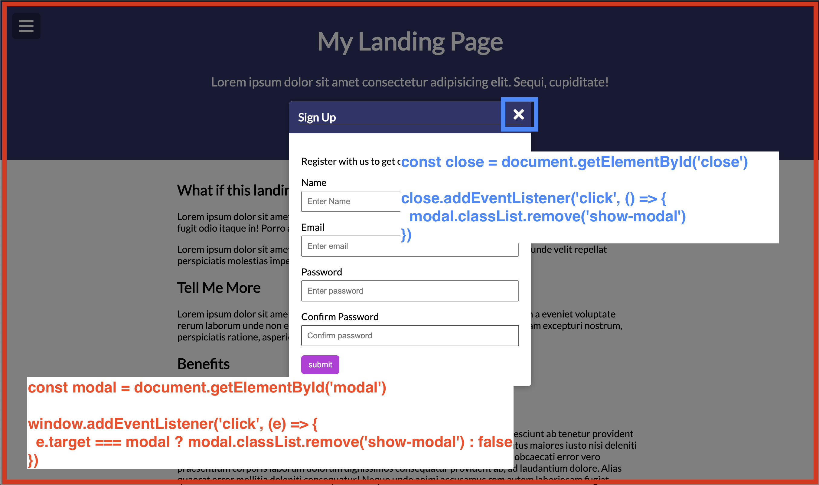 [JavaScript]Closing modal on outside click | 모달창 외부 클릭해서 닫게 하는 방법