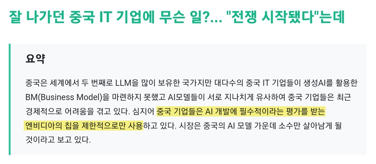 중국 IT 기업 제한