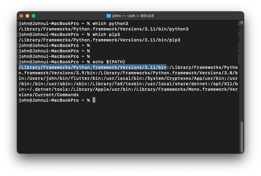 [Mac] Python3 버전 선택하기