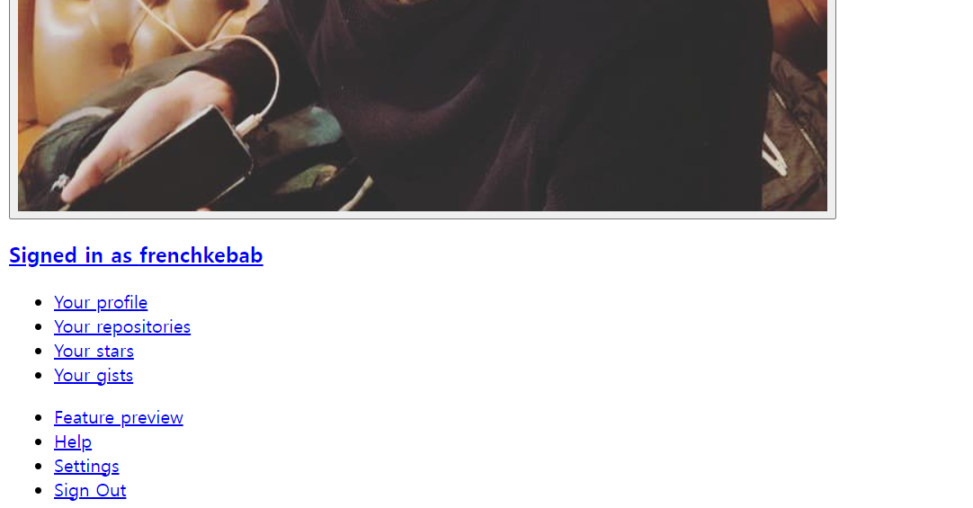 html 훈련 - (9) Github Dropdown Menu