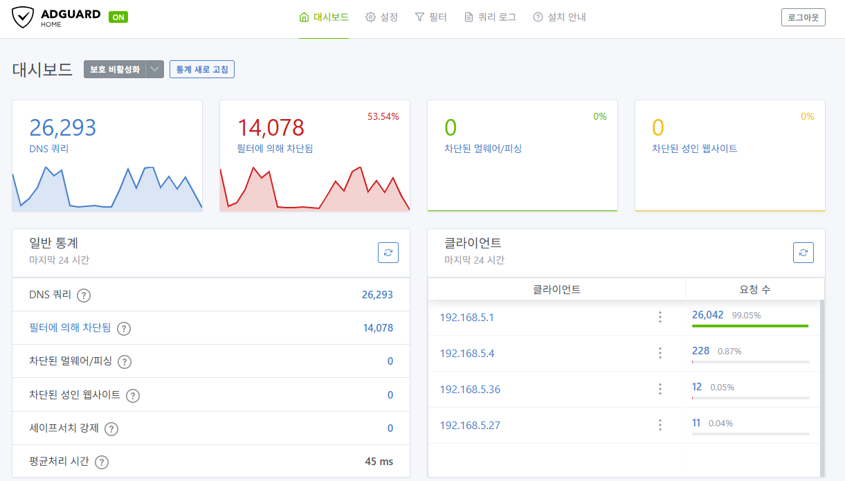 실제 사용 화면