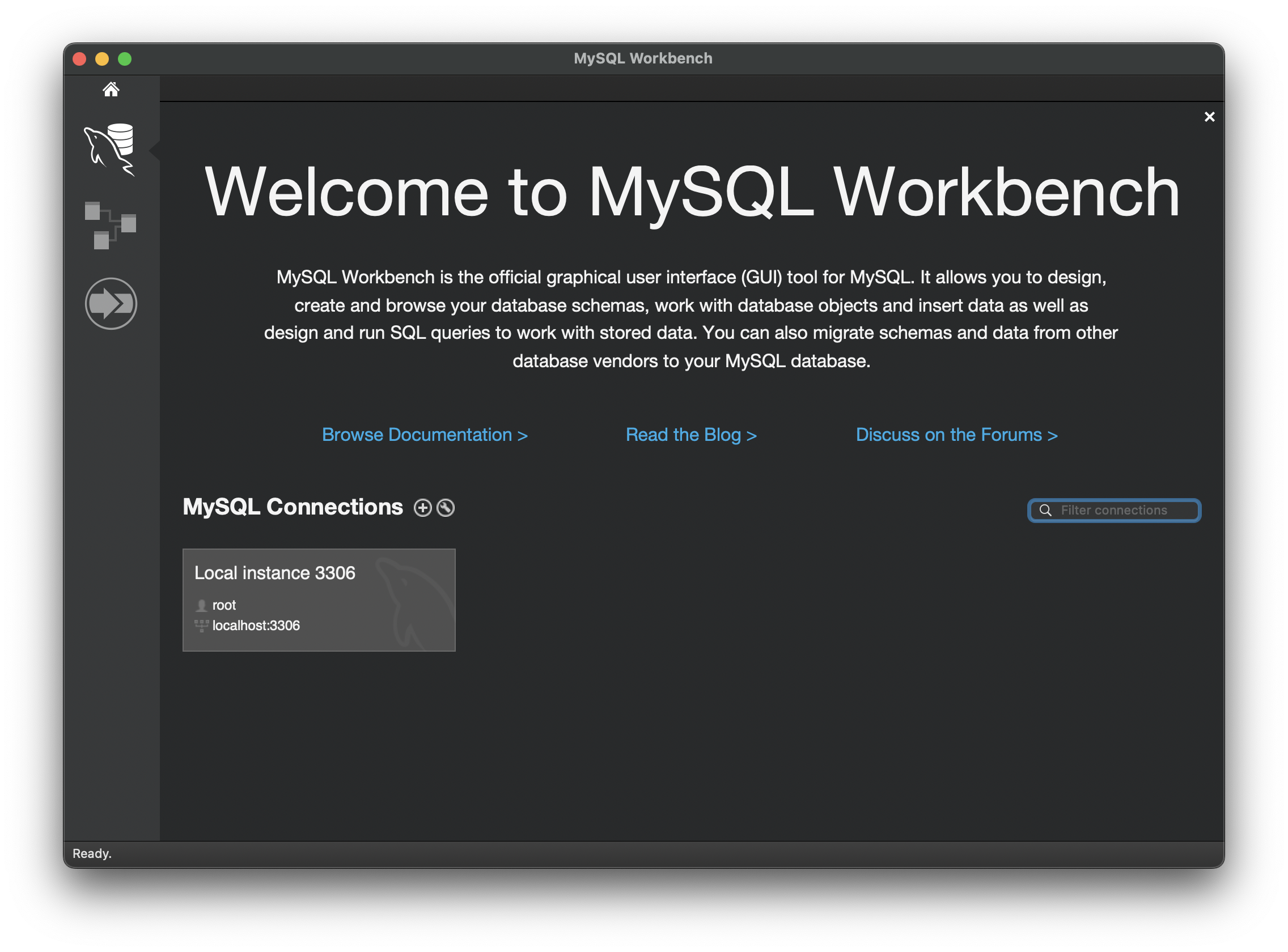 MySQL, Workbench 다운로드 for Mac