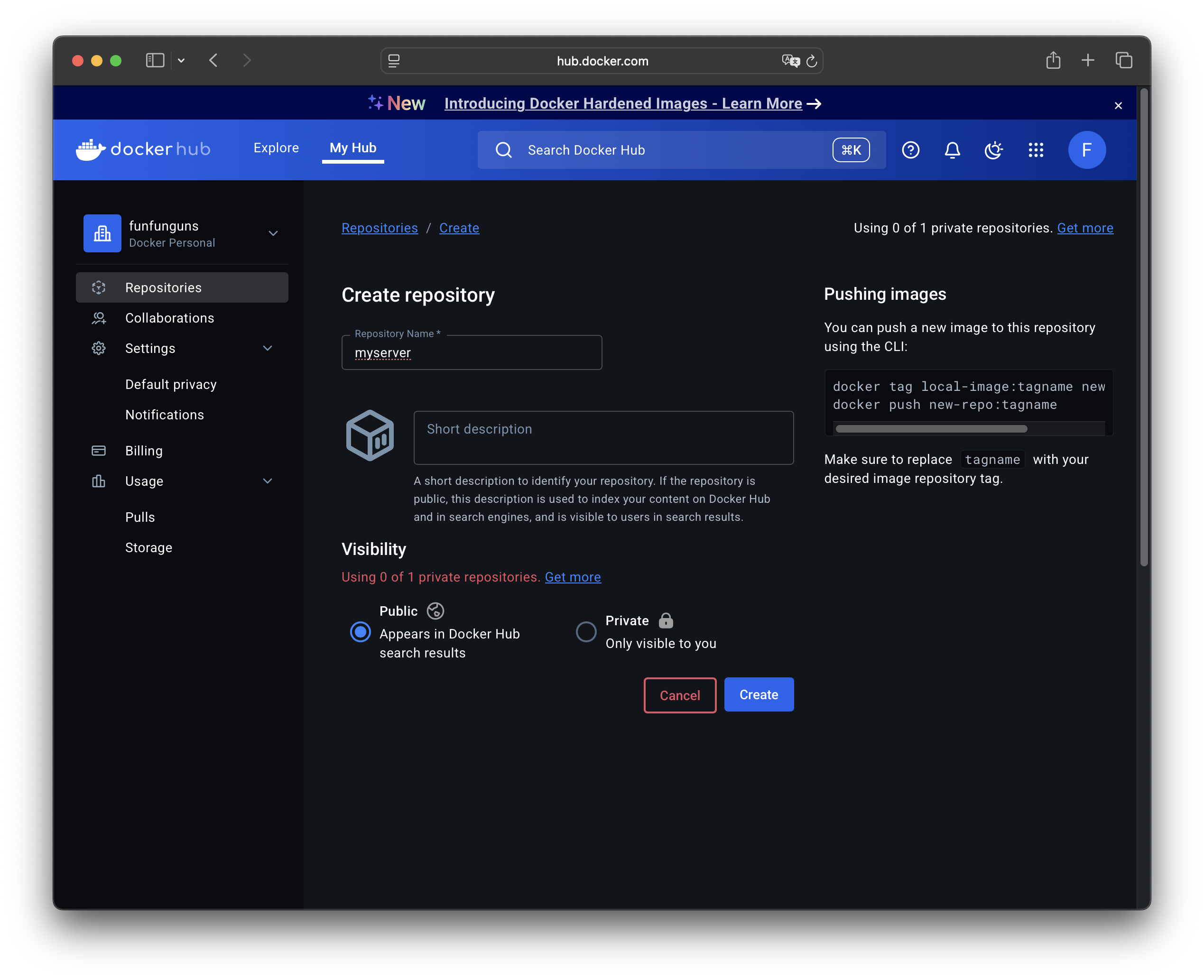Docker 시작하기 (6) - Docker hub, push, pull