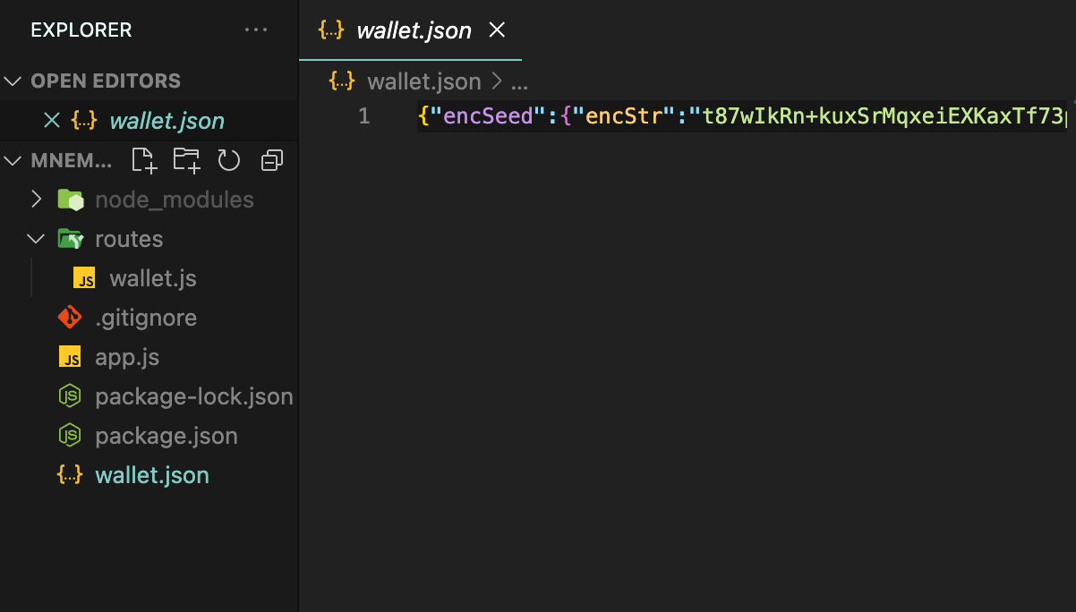 keystore file(wallet.json)