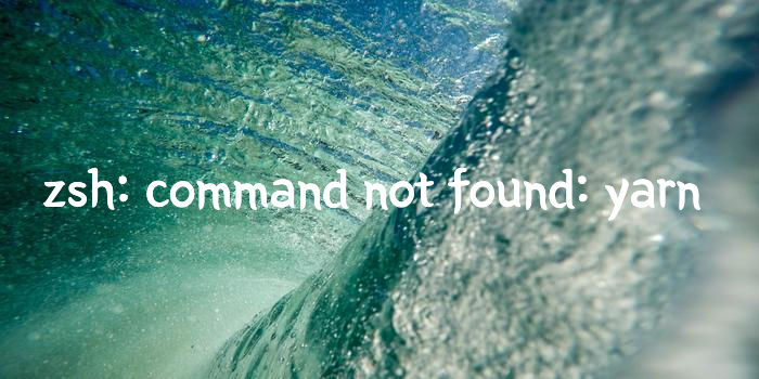 맥북 M1 Zsh: Command Not Found: Yarn 해결법