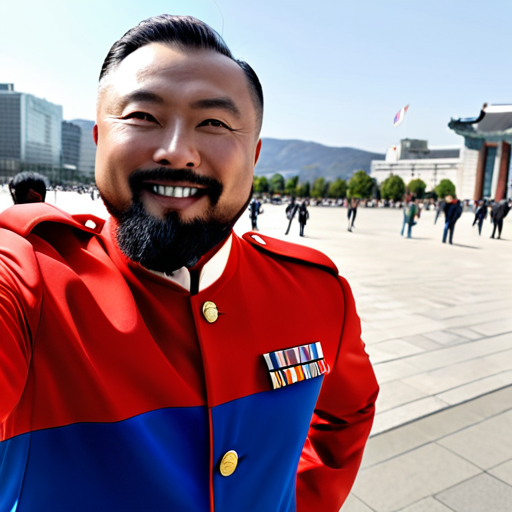 이순신 장군 광화문 셀카