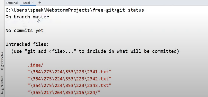 git status와 git add