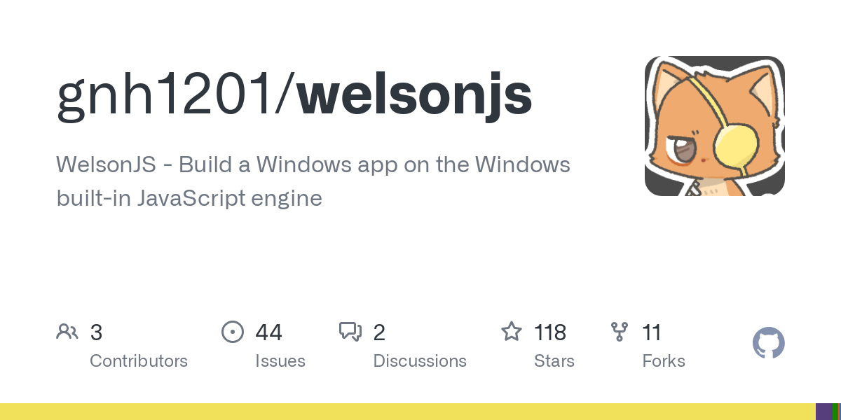 WelsonJS Github repository