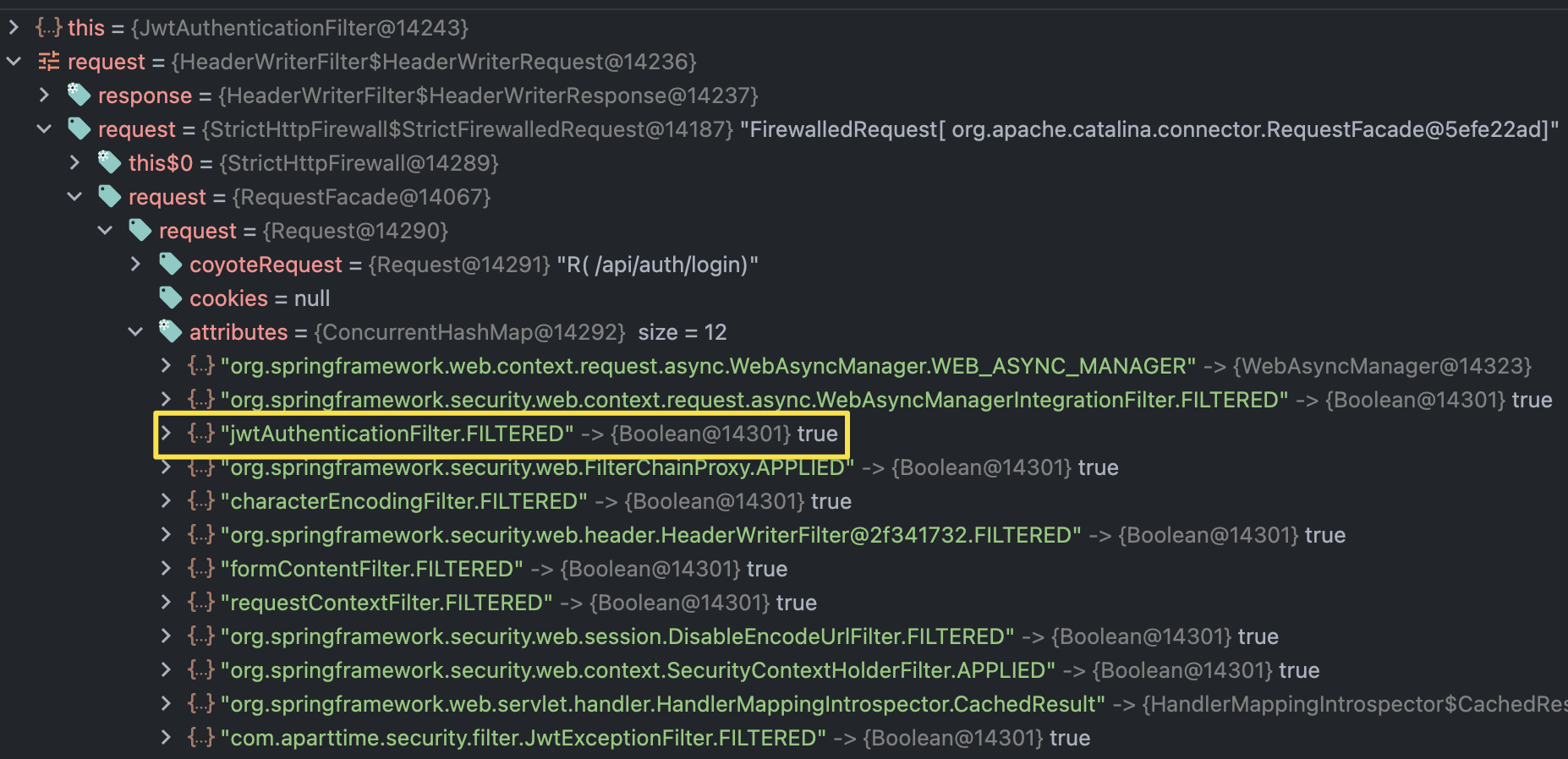 jwtAuthenticationFilter.FILTERED