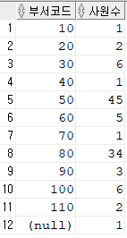 Oracle - 집계함수 - COUNT