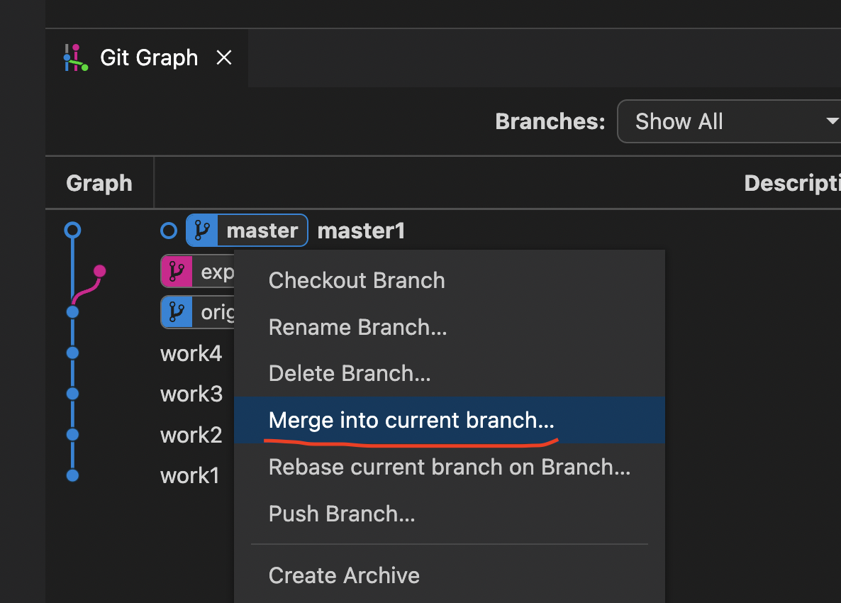 Git Extensions Show Current Branch Only