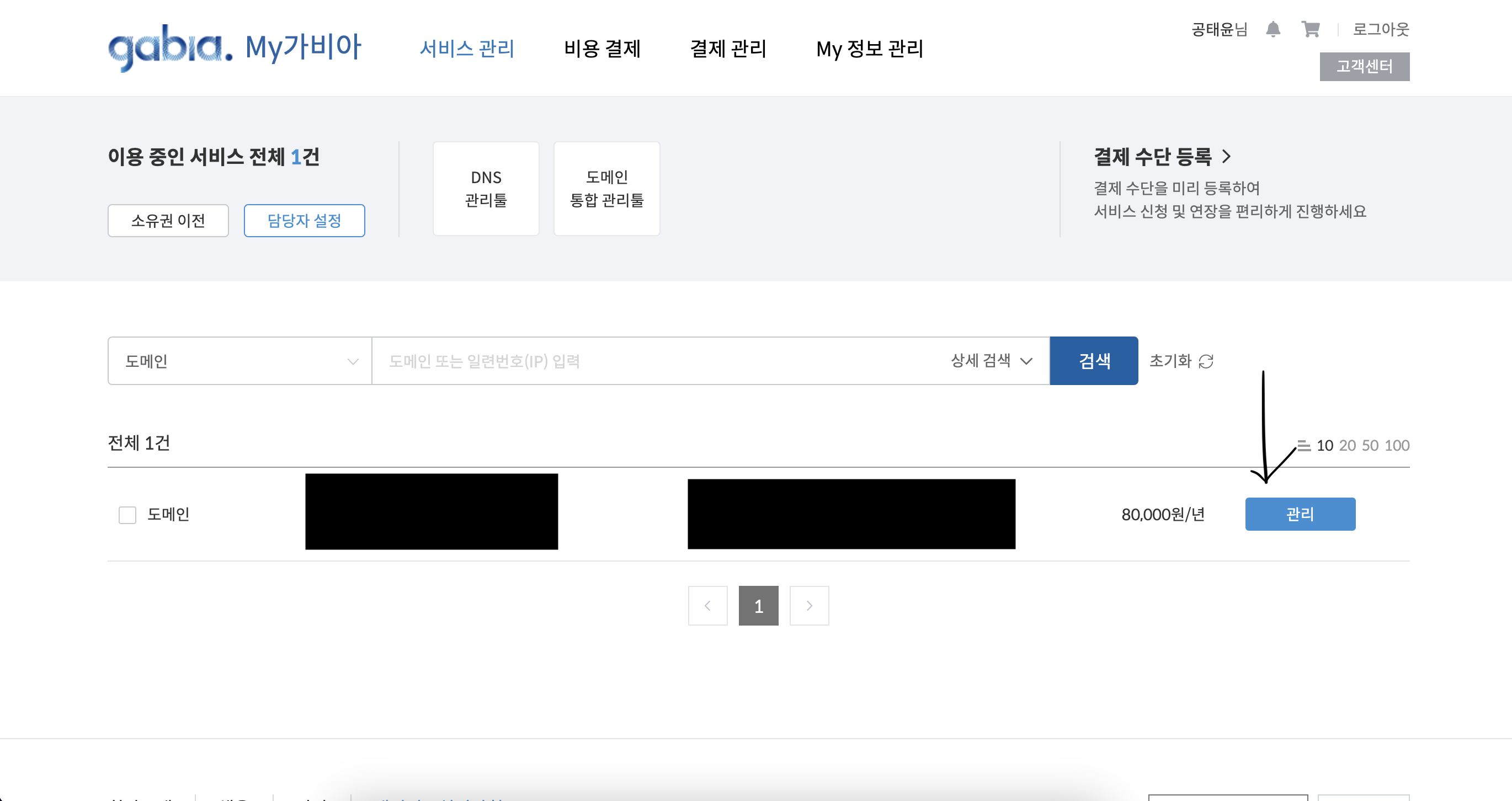 도메인 관리