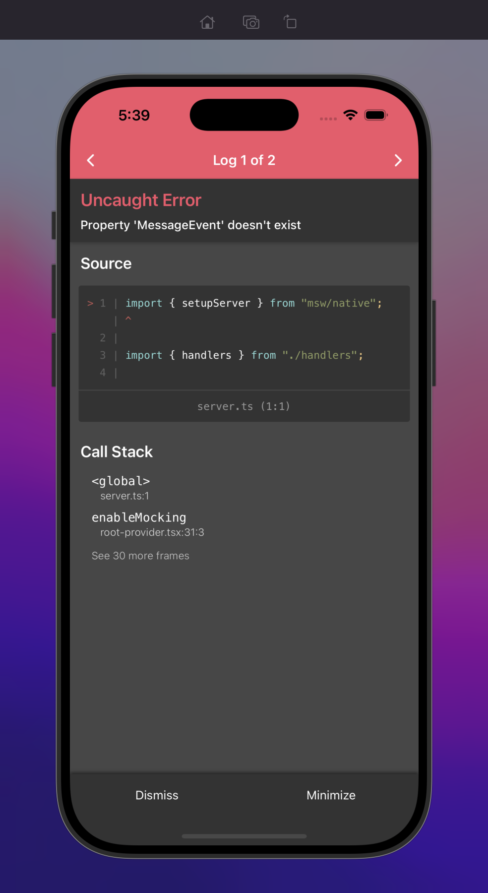 mock-error