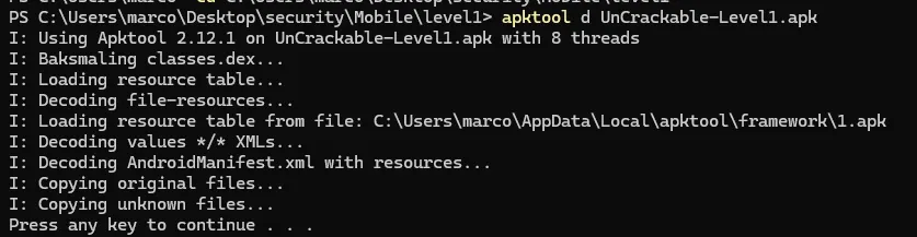 [Android] apktool