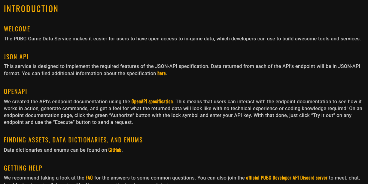 [PUBG API] 파이썬으로 데이터 가져오기① 시작
