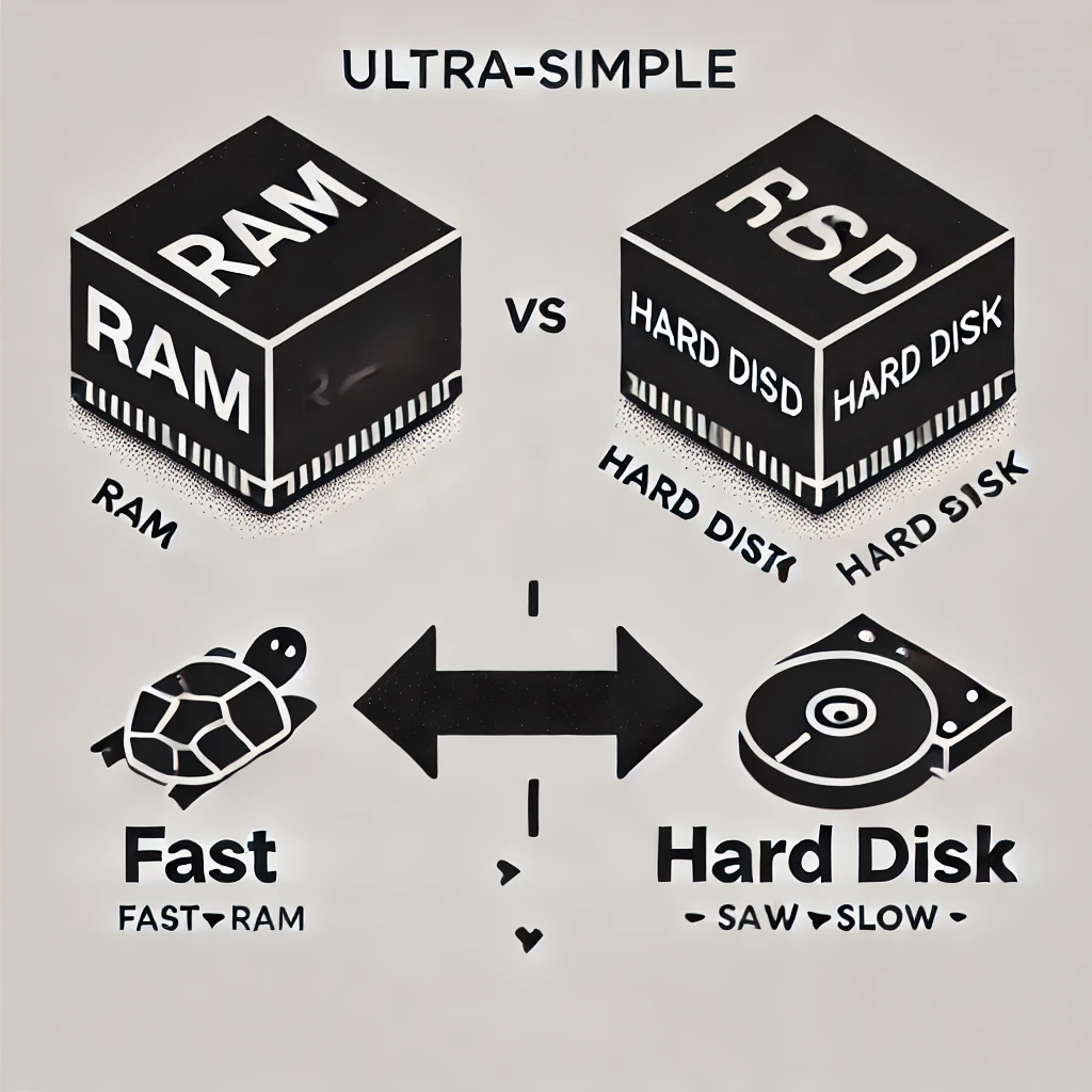 In Memory Vs Hard Disk in memory vs hard disk
