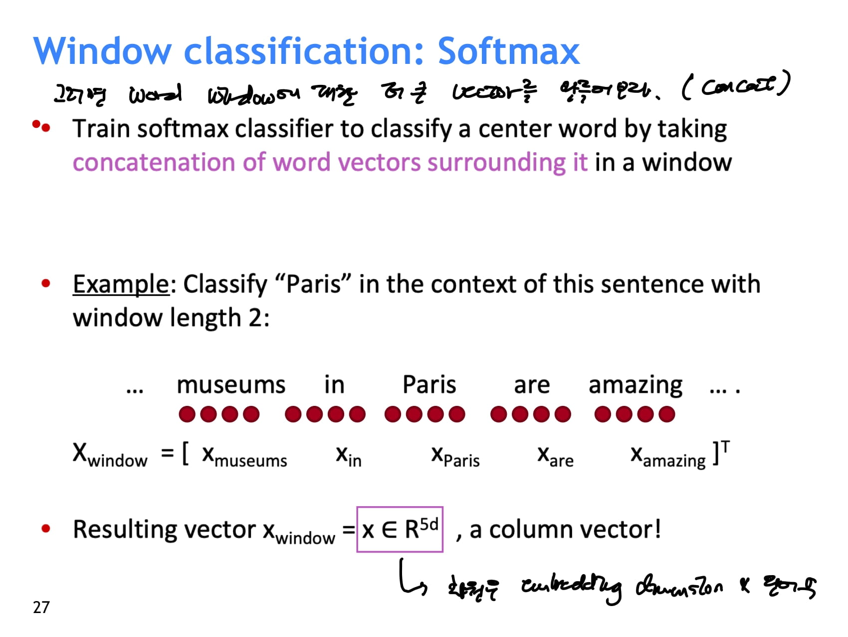 [CS224N] Lecture 3 – Word Window Classification, Neural Networks, and ...