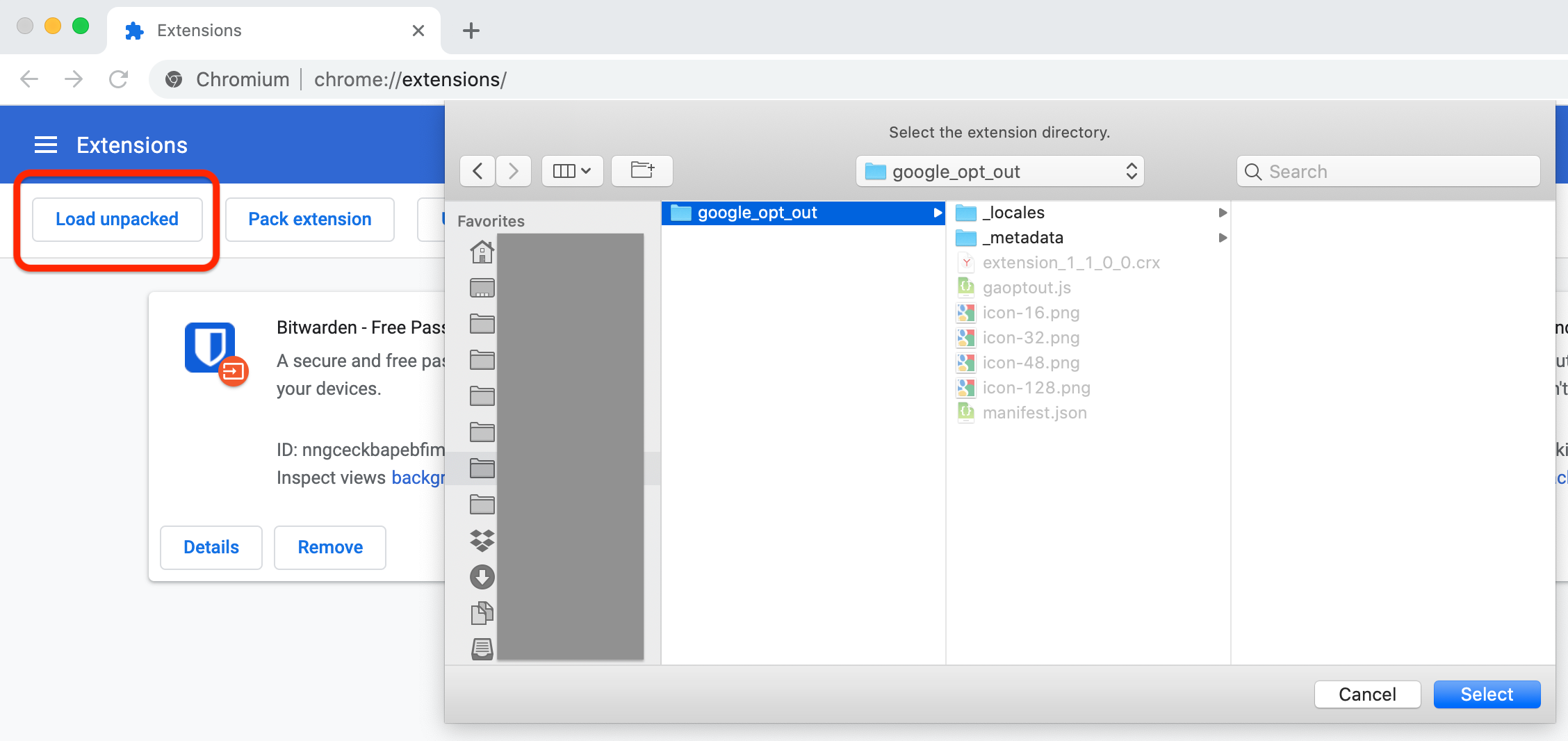 Ungoogled Chromium 익스텐션 설치 방법 ( 버전 85 이상 )