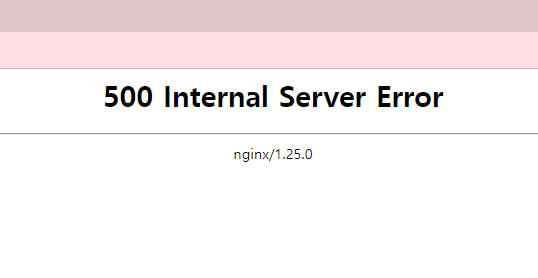 NginX Internal Server Error