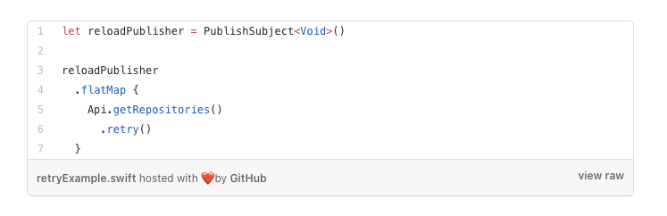RxSwift) Error Handling Operators