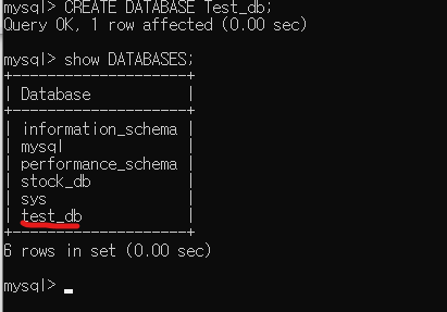 MySQL 시작하기1 (Database 생성 및 확인)
