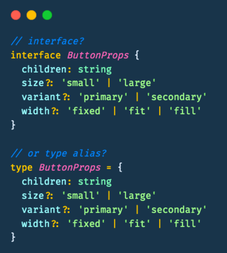 Type vs. Interface