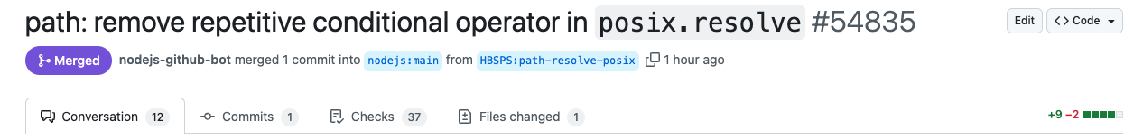 [Node.js 기여하기] 3. path 모듈 resolve 함수 성능 올리기