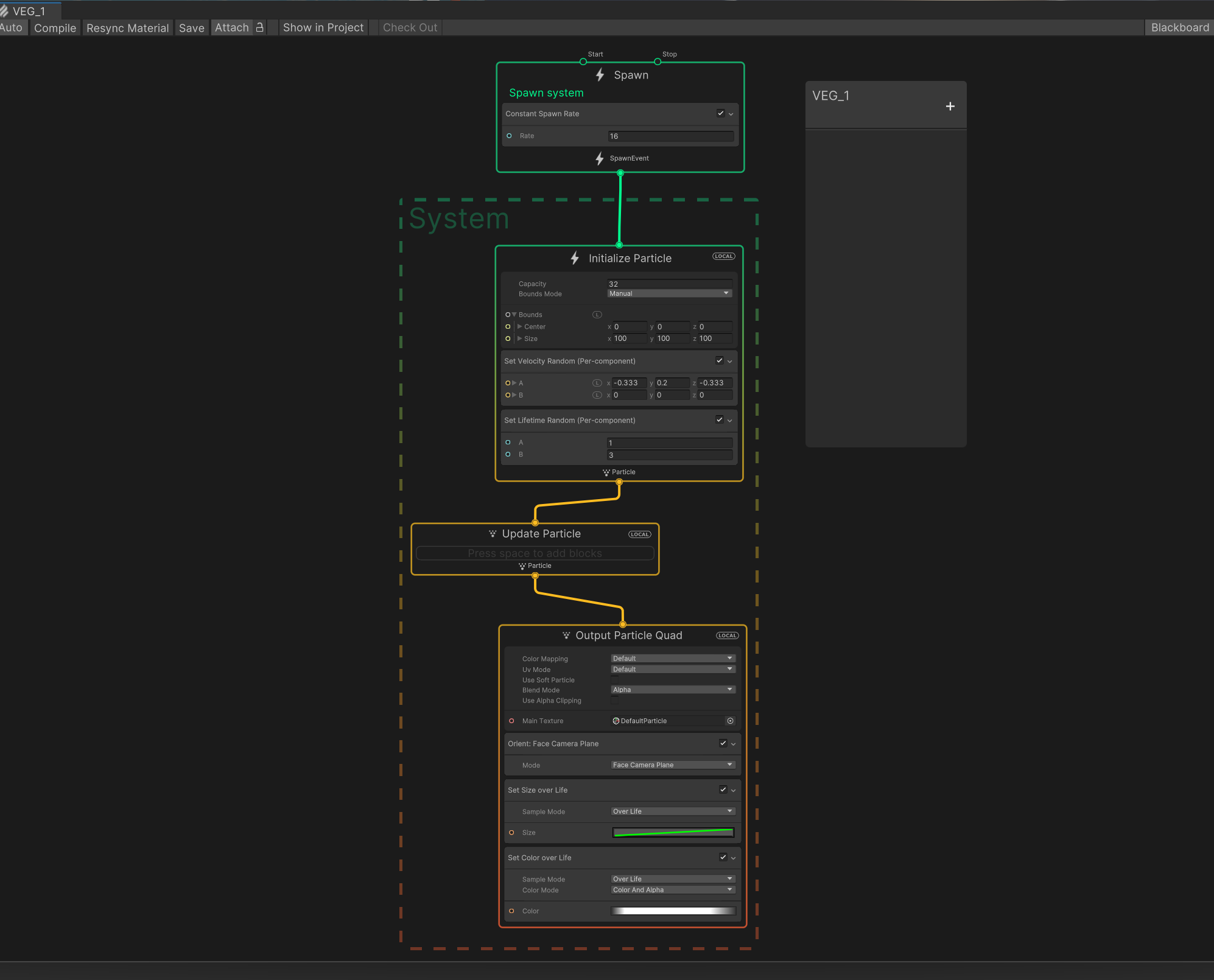 [Unity] Visual Effects Graph 구조 한눈에 보기