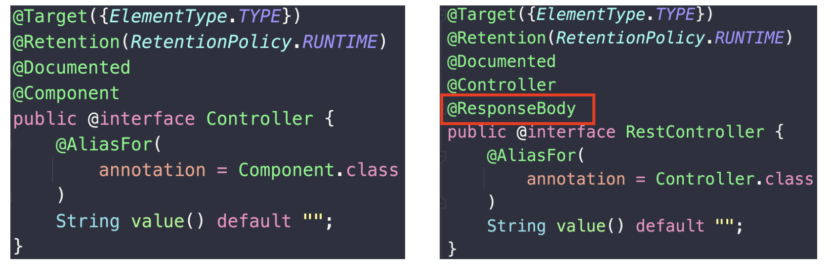 [Spring] @Controller 와 @RestController