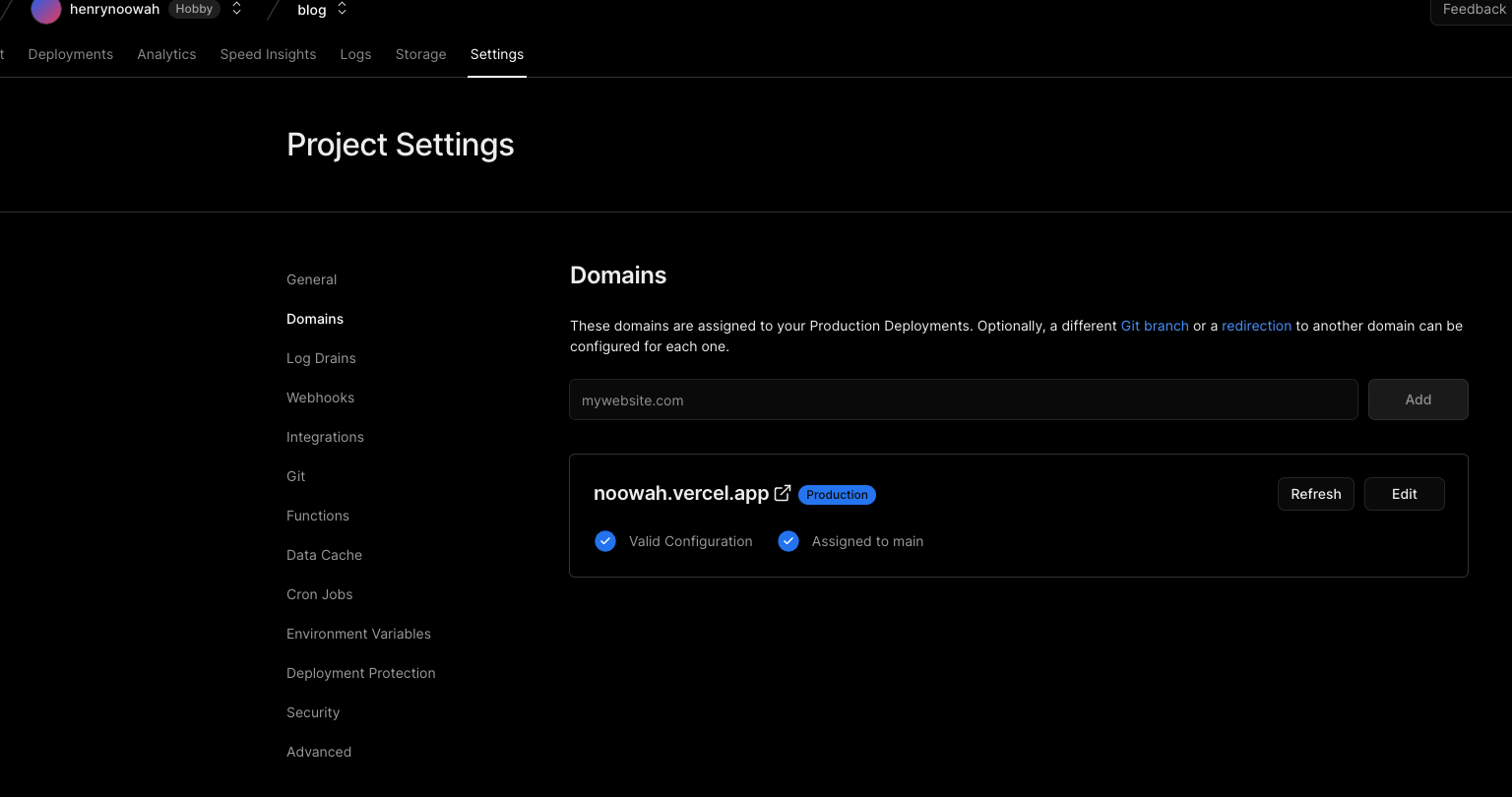 [Github Workflows] - Vercel: Managing Deployments