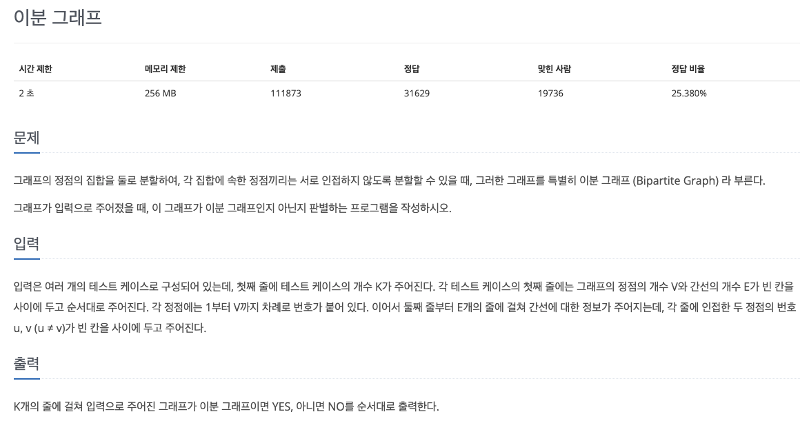 백준 1707 문제