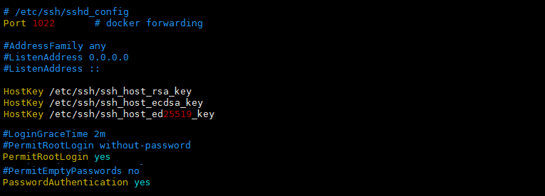 /etc/ssh/sshd_config 설정