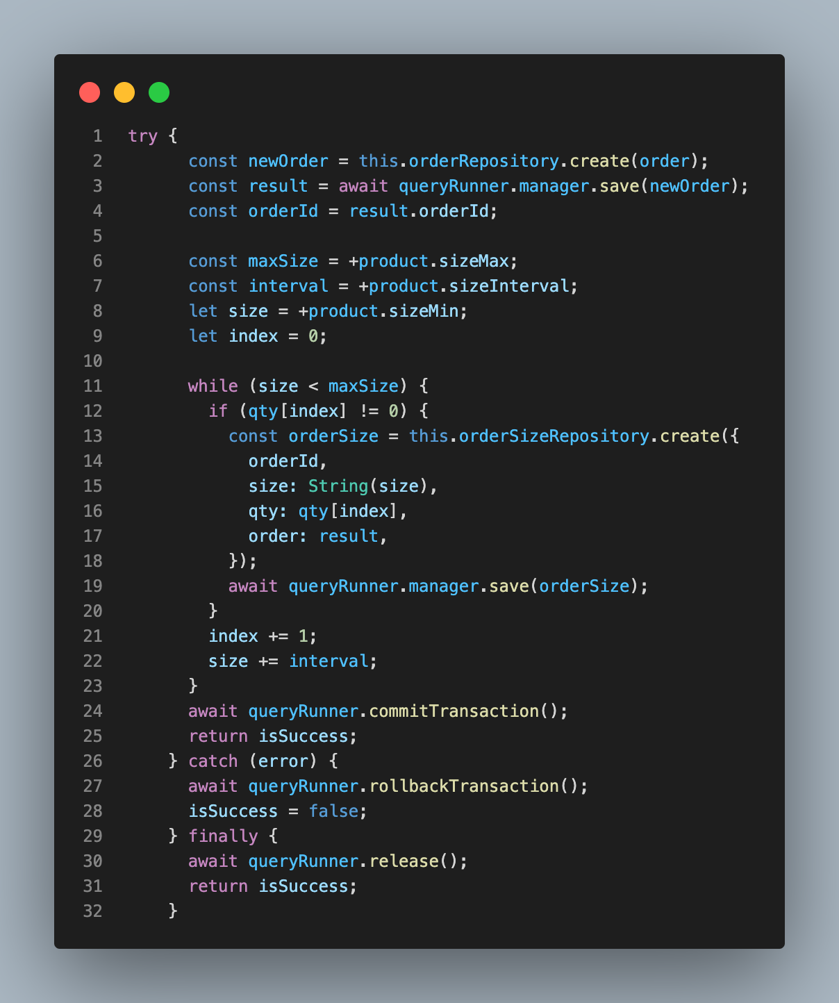 NestJS 09 | TypeOrm Transaction