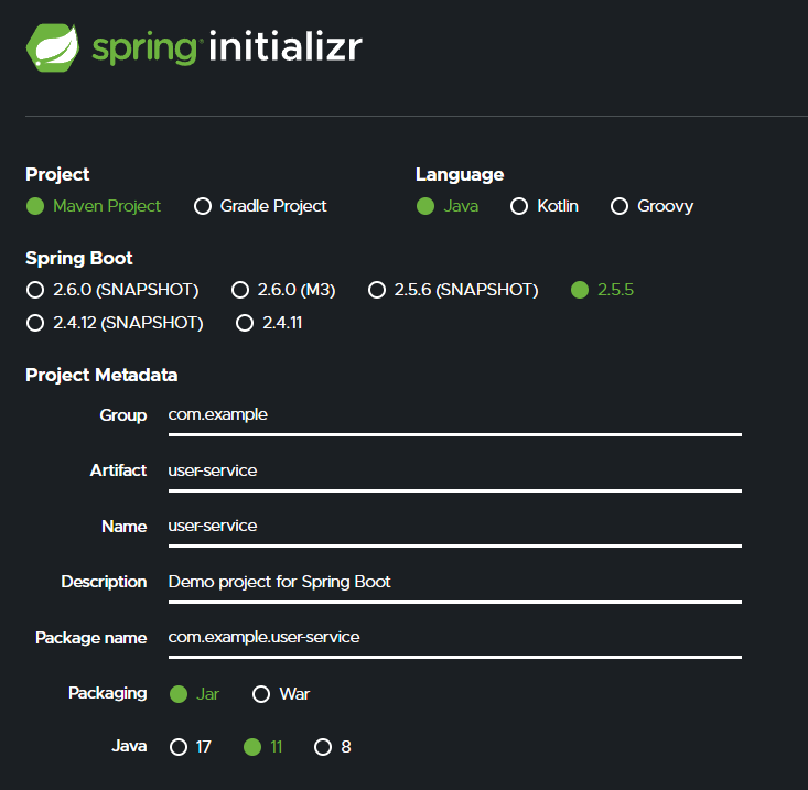 📗 [Spring Boot] 프로젝트 생성 시 설정 관련 설명