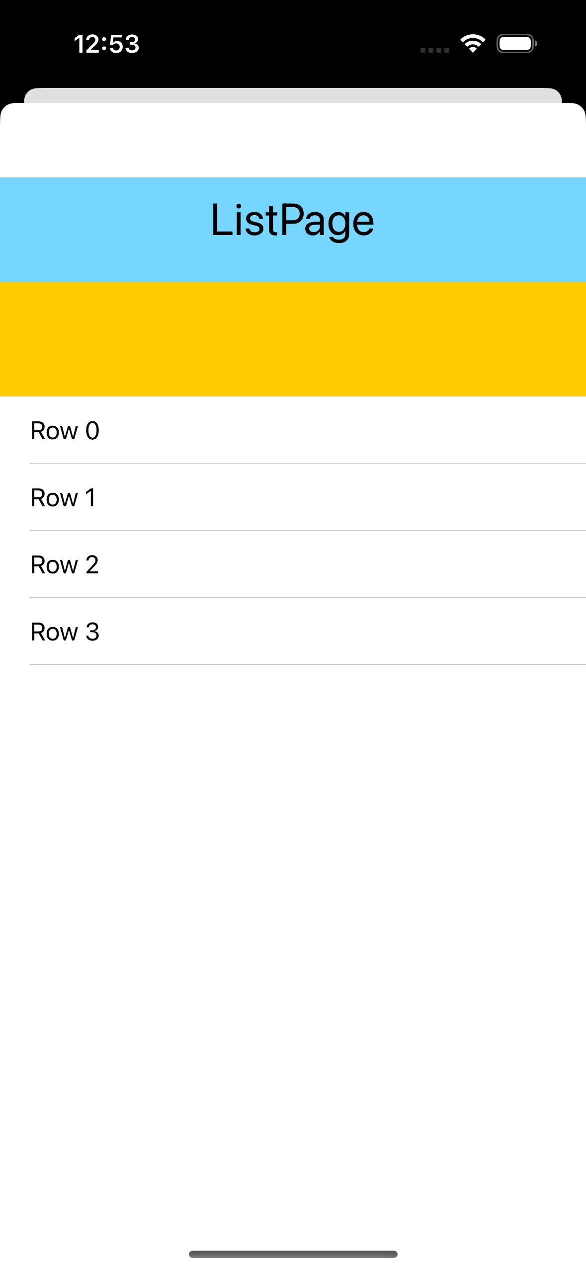 Storyboard Tableview