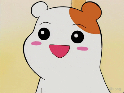 물음표를 띄우며 당황하는 햄스터 캐릭터 반응 밈