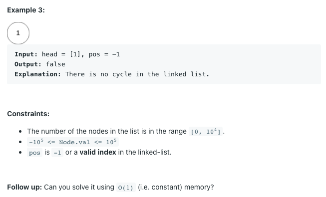 LeetCode 141 (feat. Floyd's Cycle Detection Algorithm)