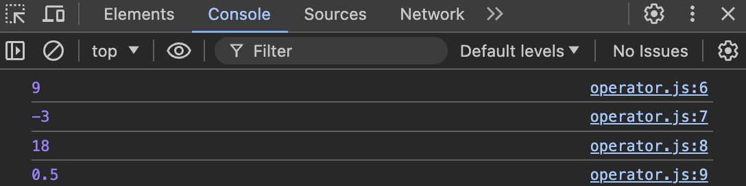 JavaScript Operator(연산자)