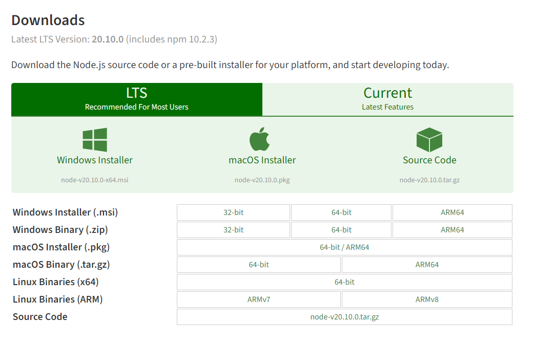 https://nodejs.org/en/download/