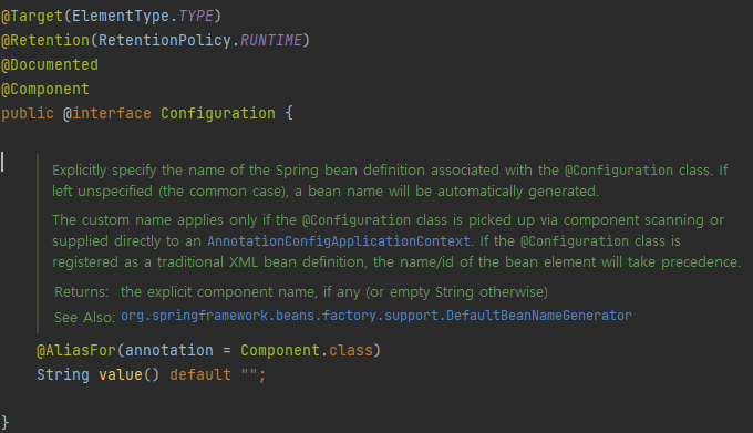 [Spring] @Configuration @Component 정확한 차이를 알고 사용하자