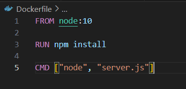Dockerfile 변경코드
