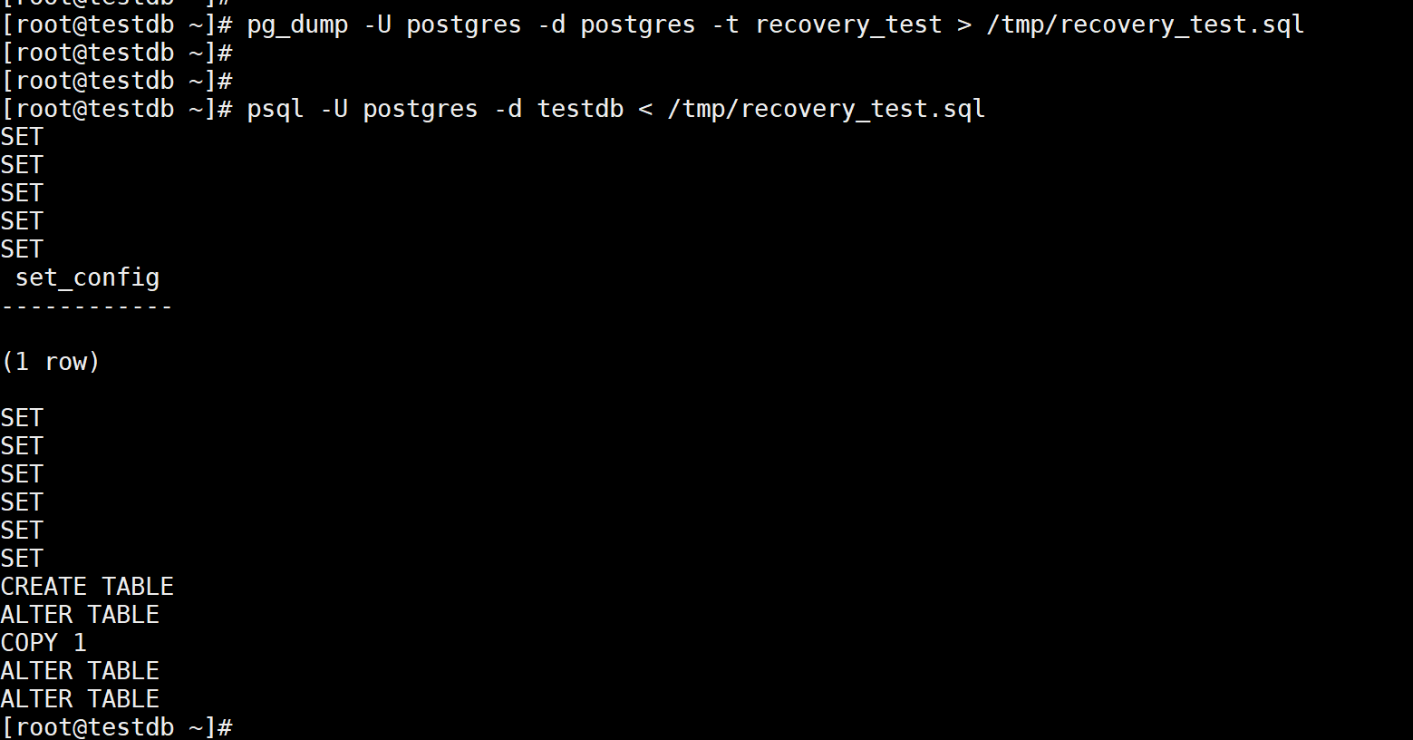 [TEST] Postgresql DB 생성 + extensions